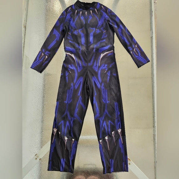 Marvel Black Panther Costume Kids 8-10 Mask Suit Avengers Hero Cosplay Halloween - Picture 4 of 10